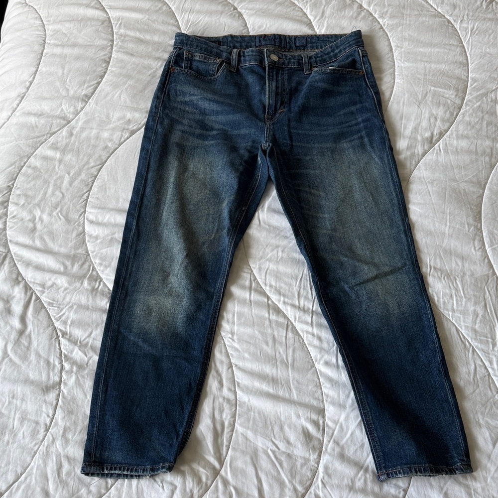 Lucky Brand Mid Rise Slim Straight Boyfriend Jeans